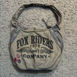 Y2K grey fox racing bag